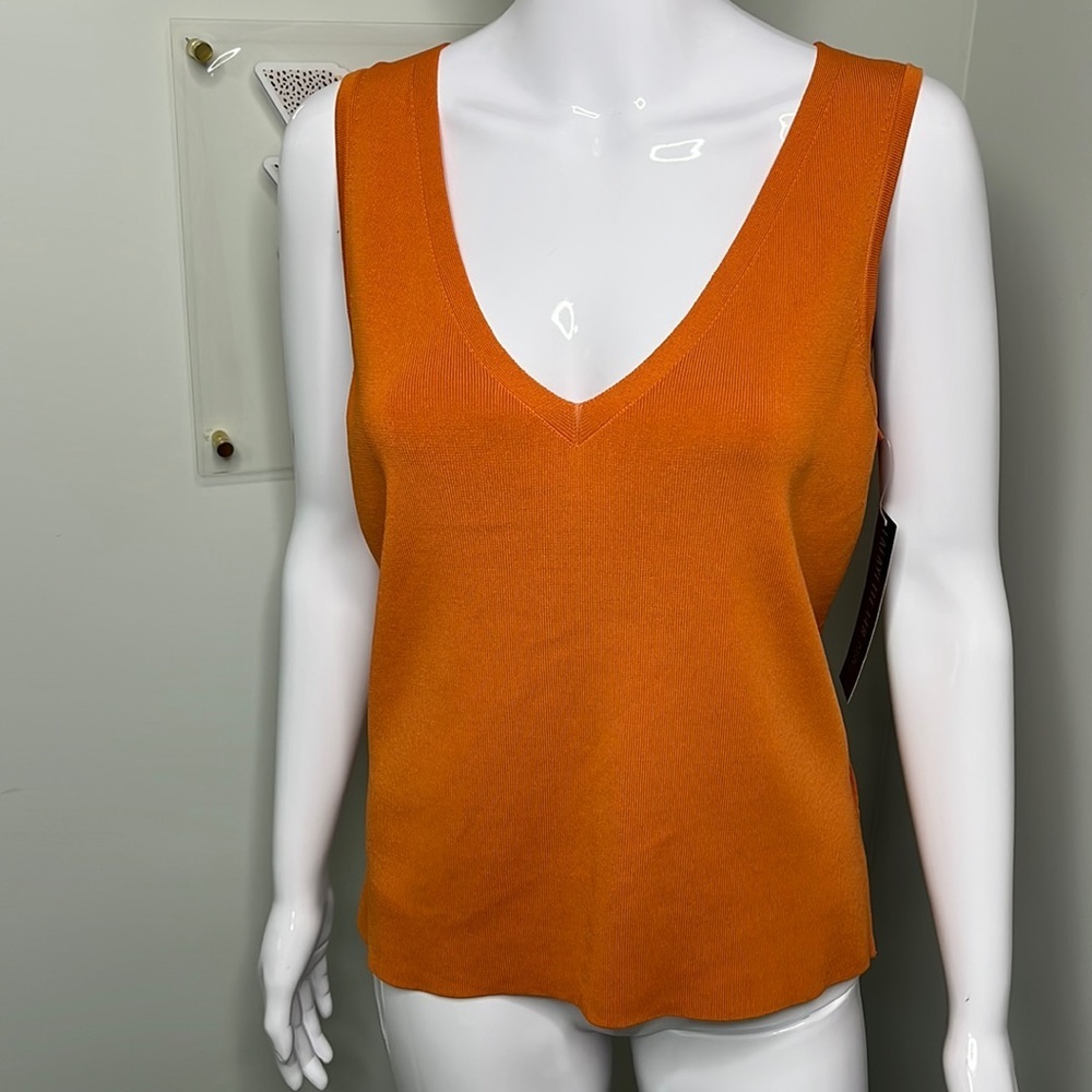 Lafayette 148 New York Orange Tank Top